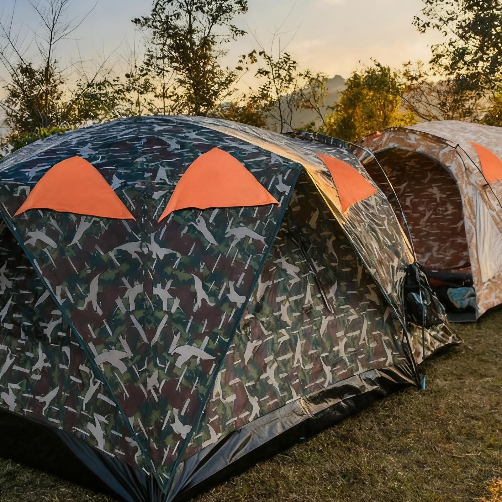 Outdoor Hunting Blinds - Blaze Orange Blind Panel Magnetic Hunting