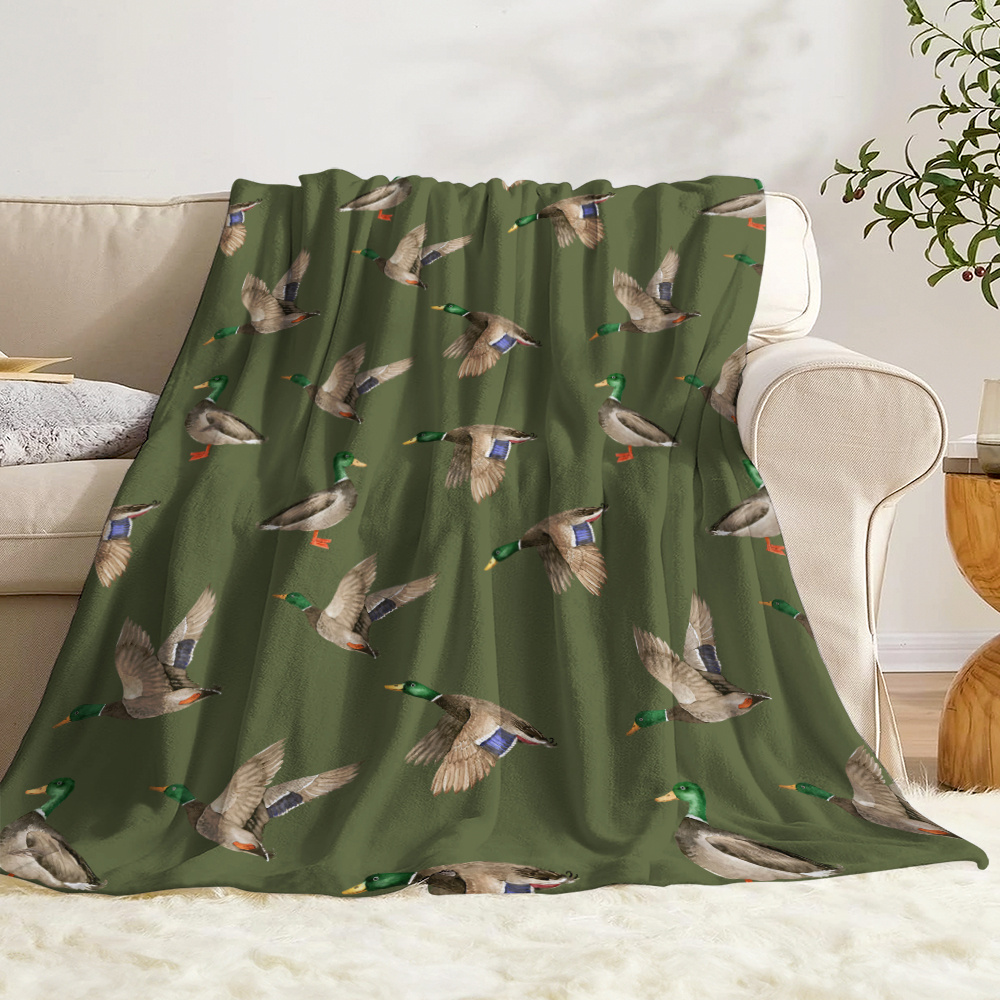 Mallard Duck Fleece Blanket Hu - Hunting Outdoor Decor recension och pris