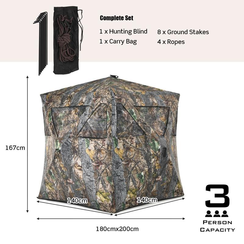 Portable Hunting Blind with Gr - Outdoor Hunting Blinds recension och pris