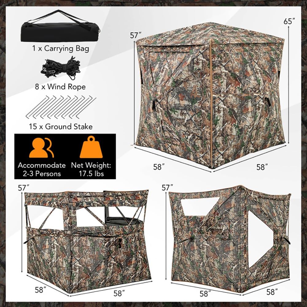 5-in-1 Detachable Hunting Blin - Outdoor Hunting Blinds recension och pris