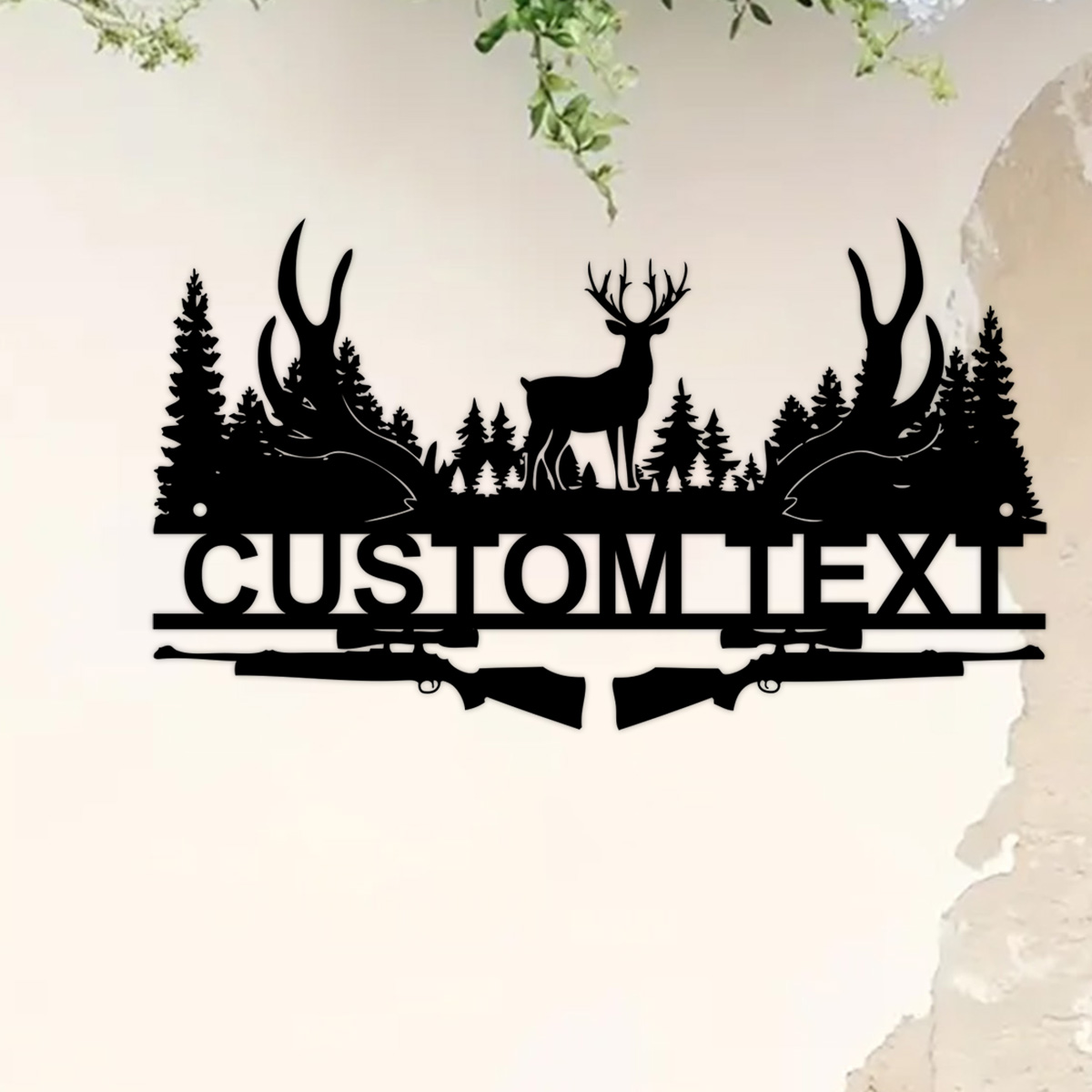 Custom Deer Cabin Metal Sign,  - Hunting Outdoor Decor recension och pris