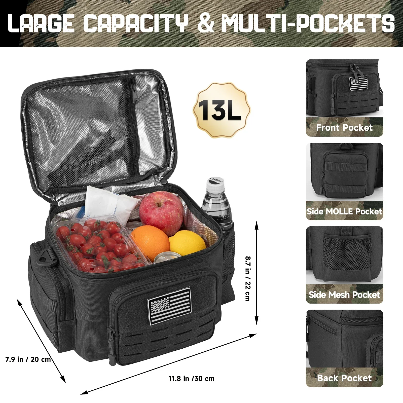 13L Tactical Thermal Cooler Ba - Outdoor Hunting Gear Storage recension och pris